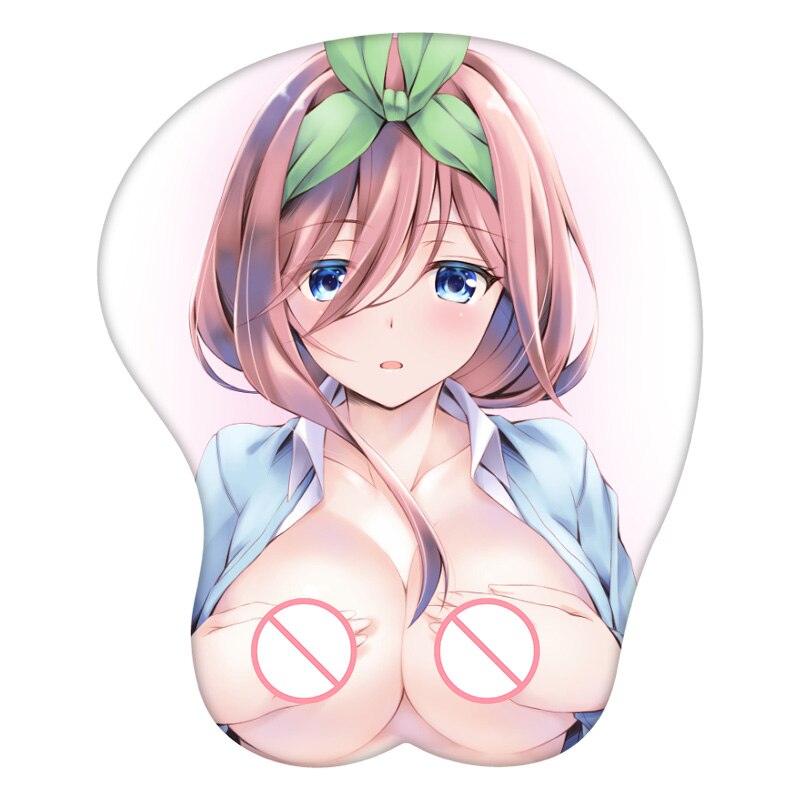 3D Mouse Pad Nakano Yotsuba The Quintessential Quintuplets Anime Wrist Rest Silicone Sexy Creative Gaming Mousepad Mat