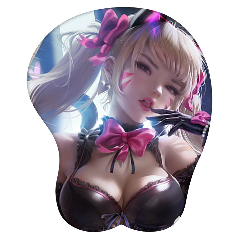 Anime 3D Mouse Pad D.va Overwatch Wrist Rest Silicone Sexy Creative Gaming Mousepad Mat