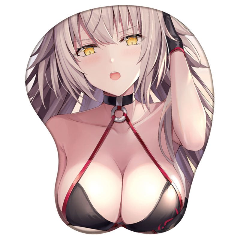 Saber Rin Sakura Alter 3D Silicone Mousepad Fate Stay Night Zero 3D Wristband Mouse Pad Anime Gaming Diy 3D Wrist Rest Mouse Mat