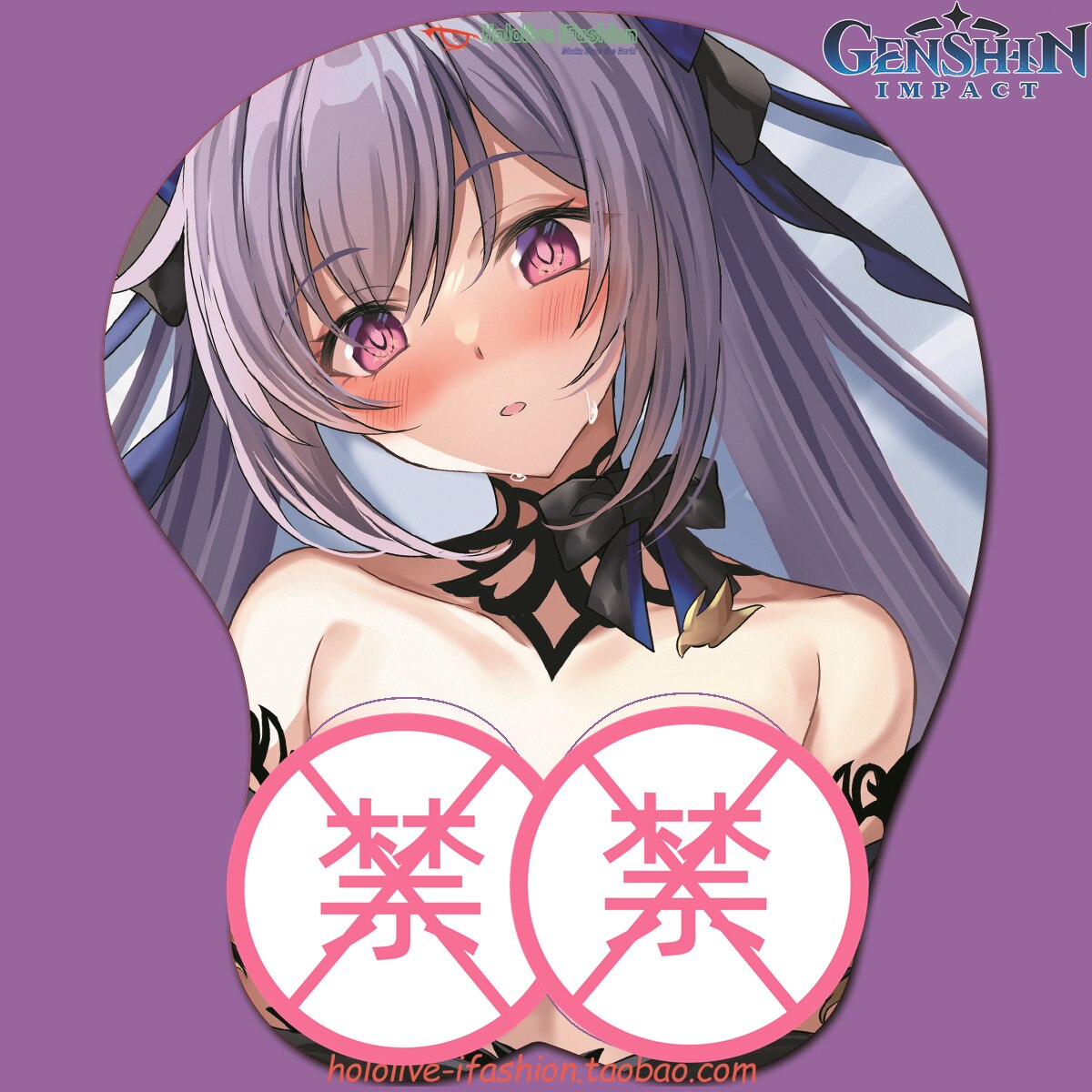 Ayaka Keqing Sexy 3D Mousepad Genshin Impact Hand Wrist Rest Mousepad Silicone Mouse Pad Breast Oppai Soft Mouse Mat Otaku