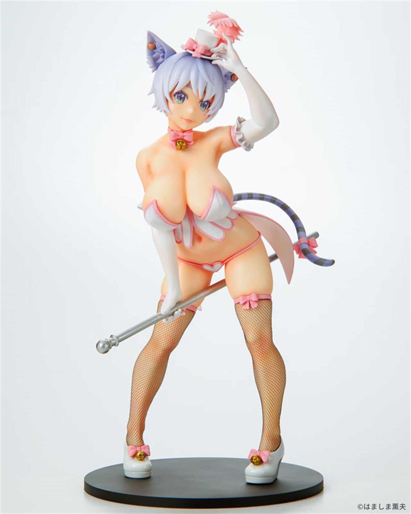 Burlesque Cat Bell Black White Cat 1/7 PVC Cute Sexy Girl Anime Action Figure Hentai Collectable Model Adult Toys Doll Gift