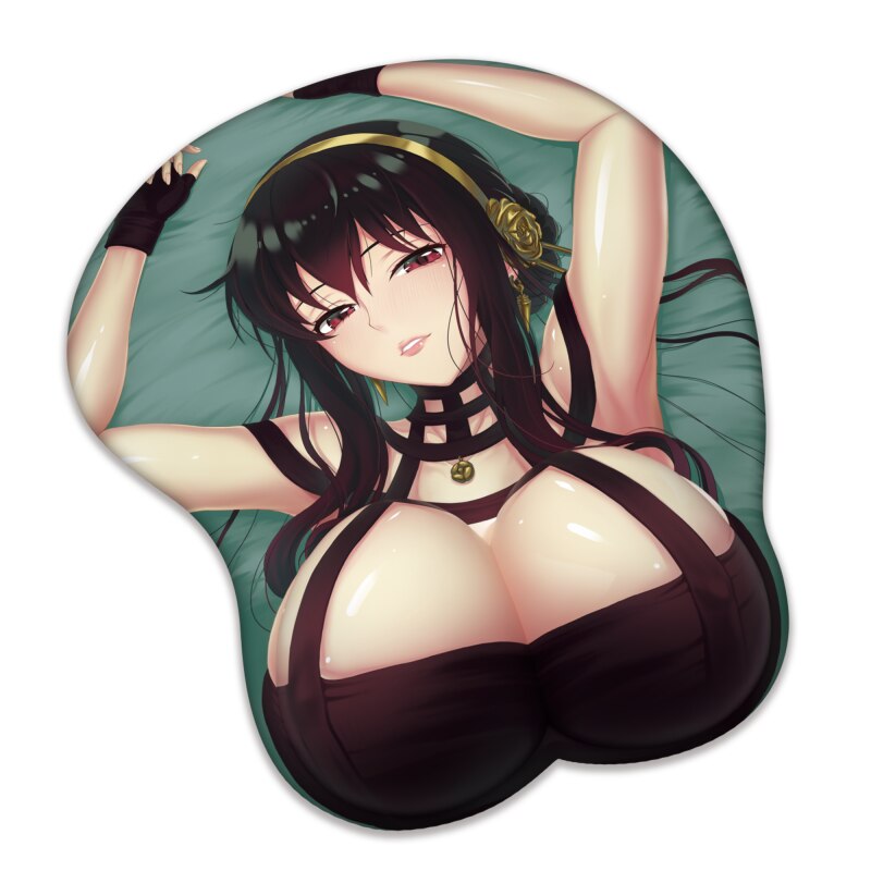 Sexy 3D Stereo Mouse Pad with Wrist Anime SPY X Family Azur Lane Sakurajima Mai Silicone Soft Mouse Mat Computer Gaming Pads