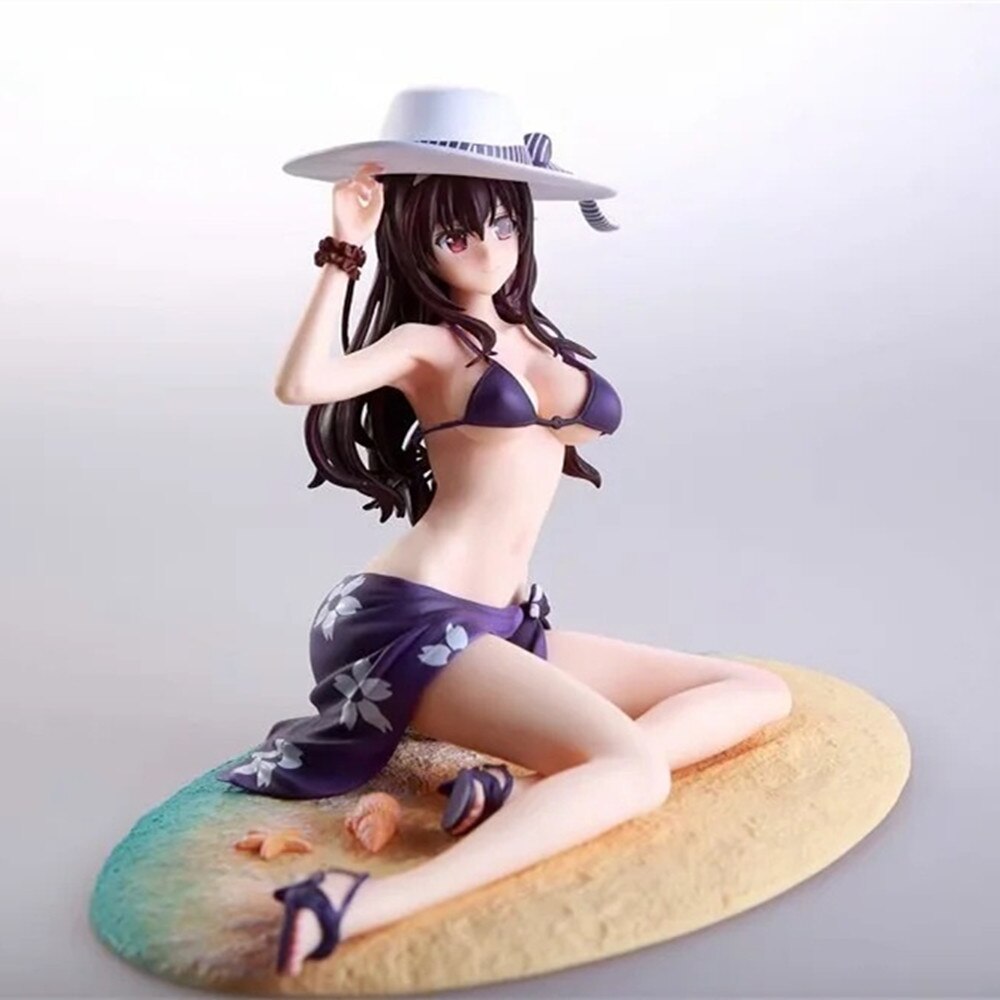 Saekano Japanese Anime How to Raise a Boring Girlfriend Utaha Kasumigaoka Swimsuit Ver. PVC Sexy Girls Action Figure Model Toy