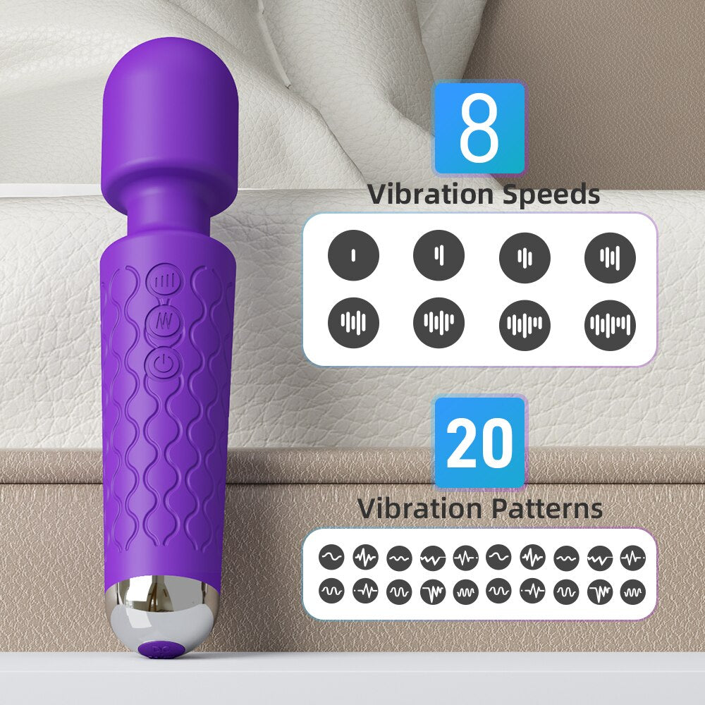 AV Vibrator for Women Clitoris Stimulator USB Rechargeable Massager Goods Sex Toys for Adults 18