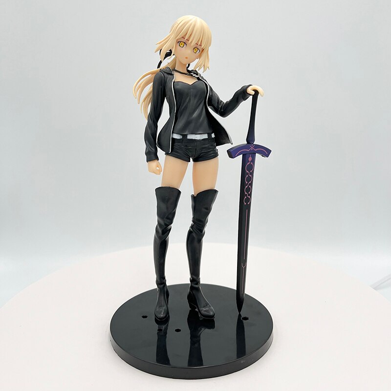 23cm Fate/Grand Order Sexy Anime Figure Saber Altria Pendragon Action Figure Saber Alter Casual Wear Figurine Model Doll Toys