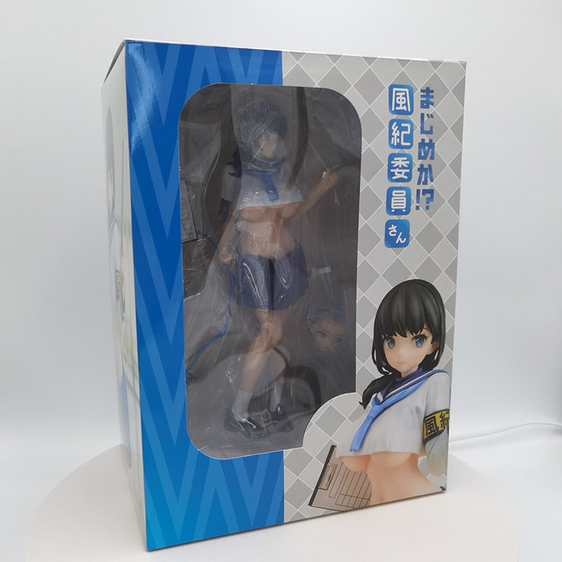 25cm Daiki Kougyou Sexy Anime Figure Majimeka!? Fuuki Iin-san Action Figure Wet JK Sexy Girl Figure Aldult Collection Model Toy