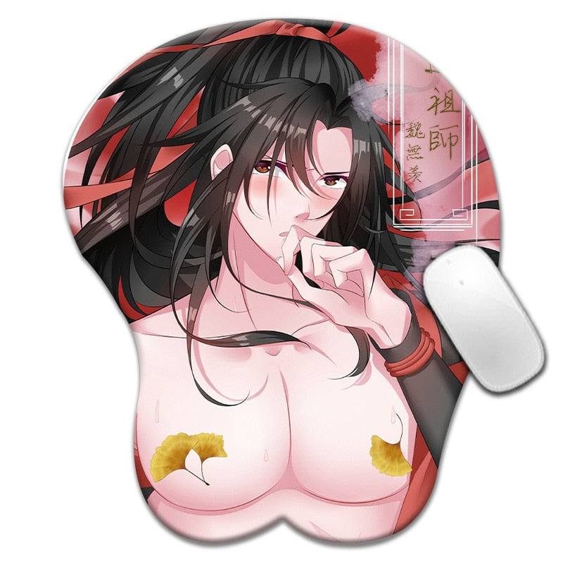 Mo Dao Zu Shi 3D Mouse Pad Grandmaster of Demonic Cultivation Wangji Wuxian Mousepad Mouse Mat Desk Mat Gaming Office Work Decor