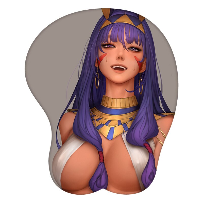 3D Mouse Pad Sexy Girl Nitocris Fate/Grand Order Anime Wrist Rest Silicone Creative Gaming Mousepad Mat