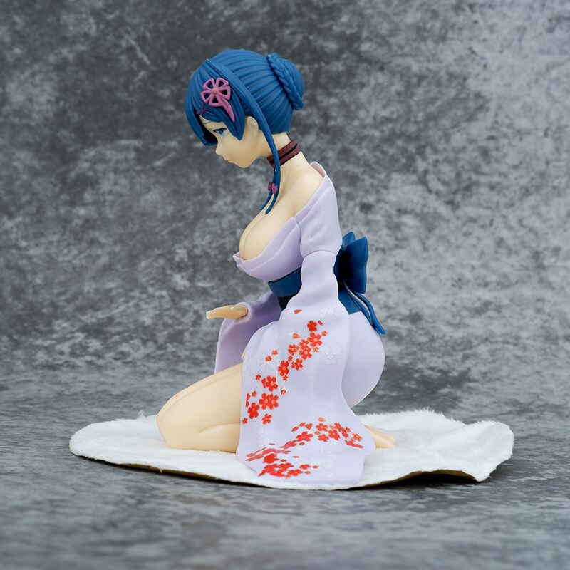 13cm Re: Life a Different World from Zero Anime Figure Natsuki Subaru Rem Action Figure Ram Rem Kneeling Kimono Figurine Toys