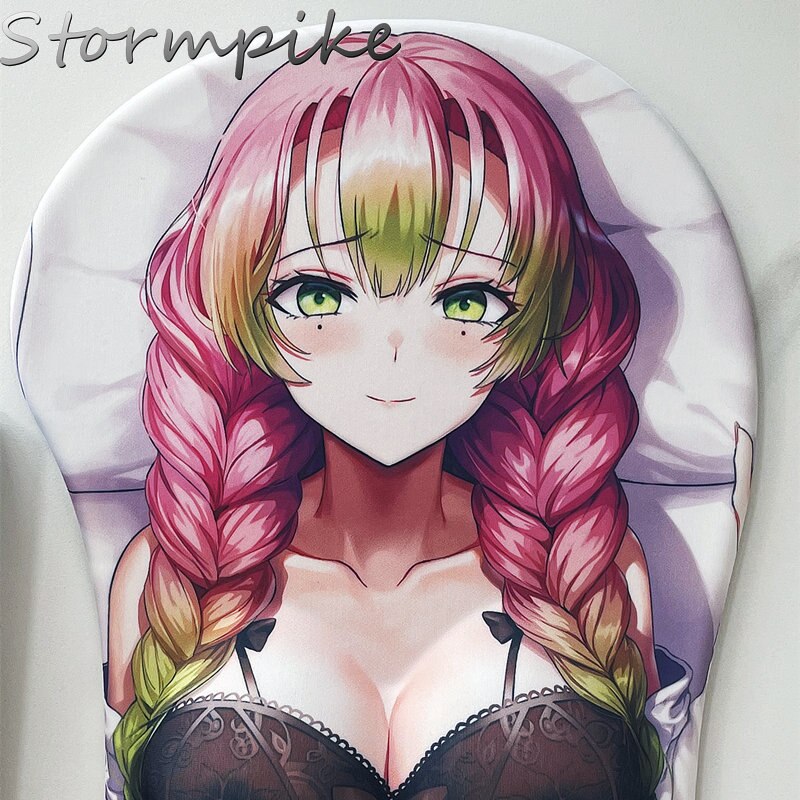 Kimetsu No Yaiba Daki Sexy Hentai Japanese Anime Mat 3D Whole Body Large Mouse Pad Arm Wrist Rest Oppai Ass Vagina MousePad