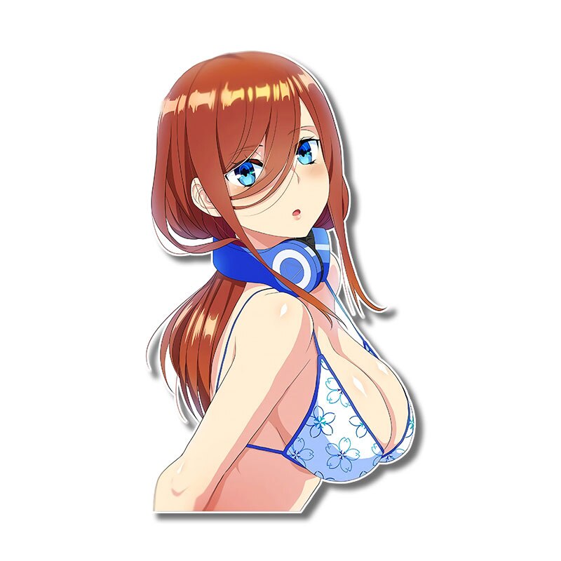 Sexy anime girl Sticker | Bikini Anime girl stickers | Sexy swimsuit stickers | underwear car stickers decal anime cute car accessories decoration