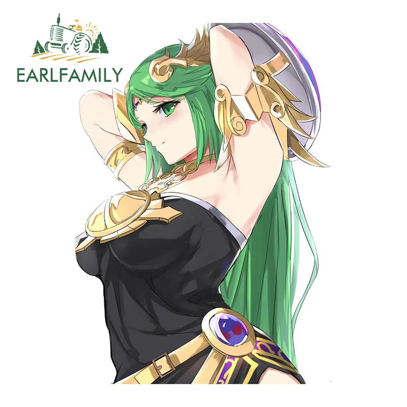 Hentai anime sticker 13cm 3D Sexy Girl Car Sticker Kid Icarus for Palutena Anime JDM Style Waterproof Car Decal Motorcycle Decoration