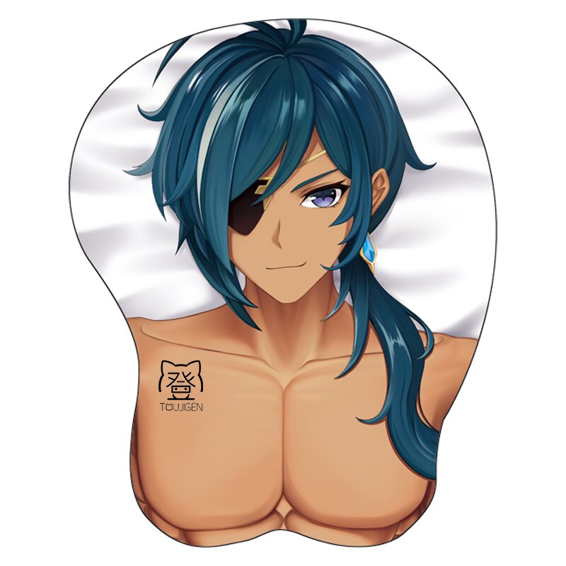 3d Genshin Impact Mouse Pad Scaramouche Kamisato Ayato Zhongli Tartaglia Alhaitham Gaming Anime Mouse Mat With Wrist Game Rest