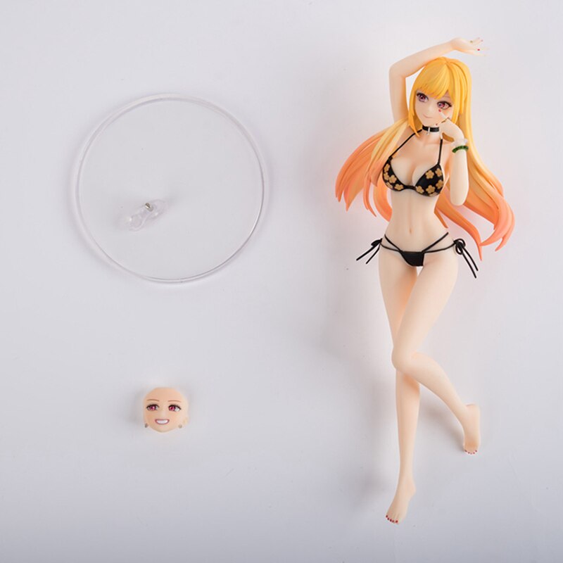 24cm My Dress-Up Darling Marin Kitagawa Sexy Anime Figure Marin Kitagawa Bikini Action Figure Adult Collection Model Doll Toys