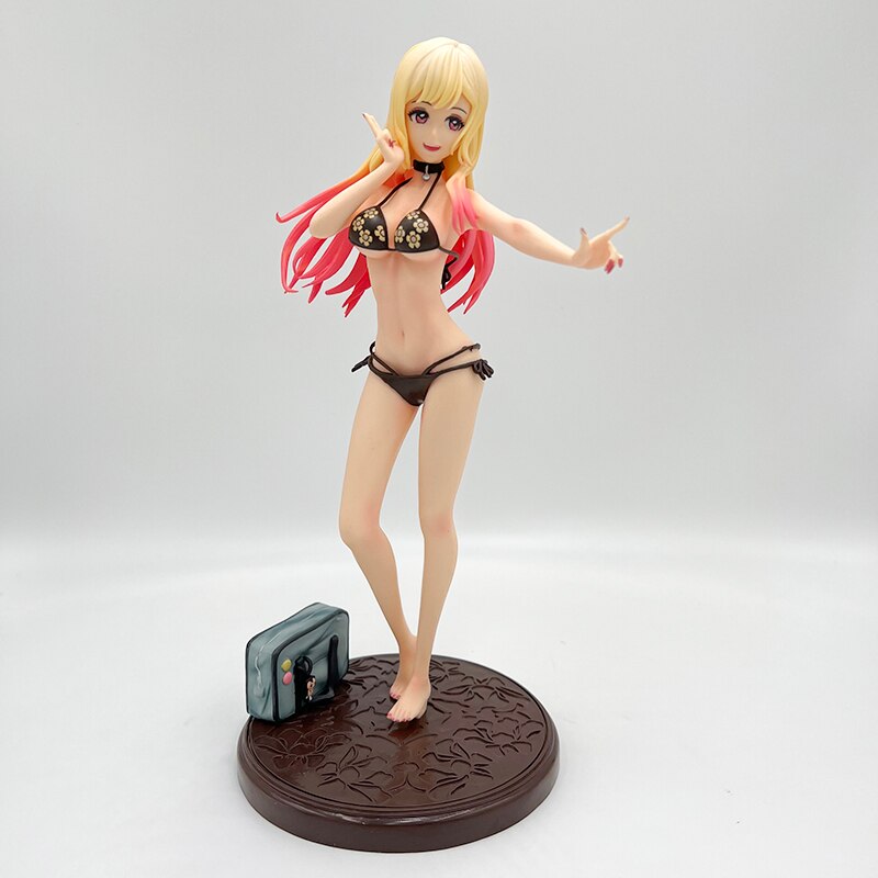 24cm My Dress-Up Darling Marin Kitagawa Sexy Anime Figure Marin Kitagawa Bikini Action Figure Adult Collection Model Doll Toys