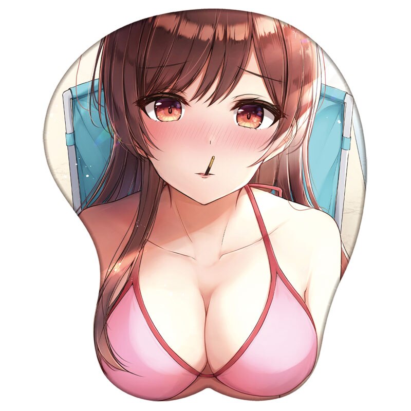 Rent A Girlfriend 3D Silicone Mousepad Ichinose Chizuru Ruka Sumi Nanami 3D Wristband Mouse Pad Anime 3D Wrist Rest MouseMat