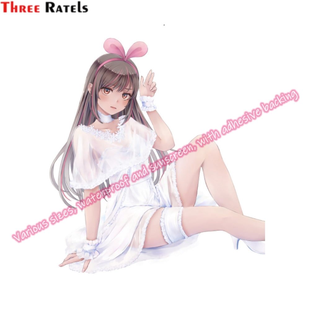 Three Ratels H624 Haramura Nodoka Saki Sexy Anime Girsl Poster Adhesive Vinyl for Car Accessories for Bmw E87 Golf Supplies