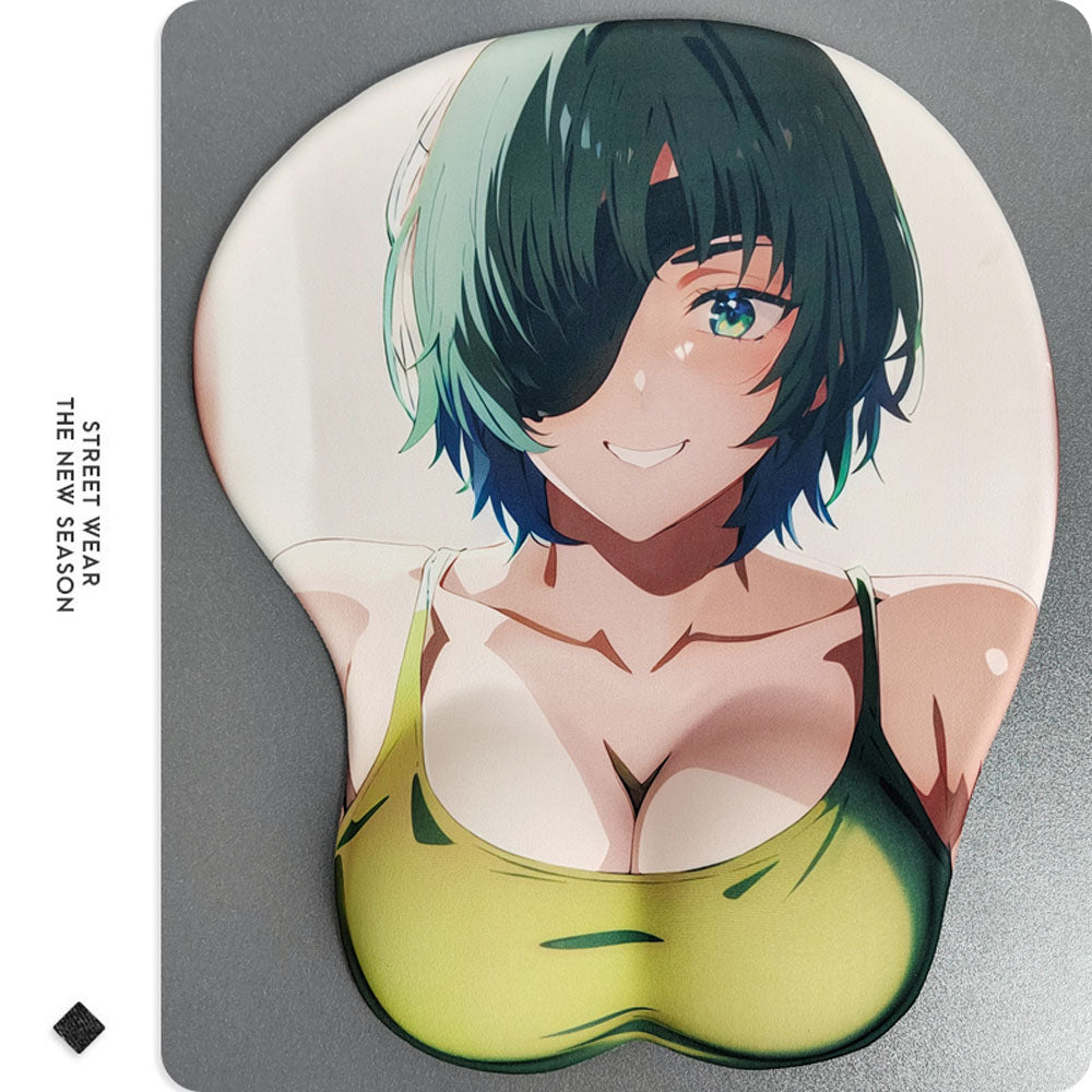 Chainsaw Man 3D Silicone Mousepad Makima Power Reze Kobeni Himeno 3D Wristband Mouse Pad Anime Game Sexy 3D Wrist Rest Mouse Mat