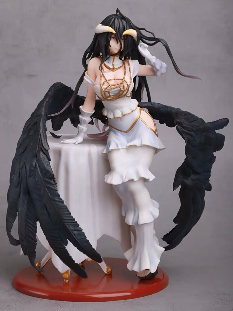 28cm Overlord Albedo Anime Figure Overlord III Albedo So-Bin Action Figure 642# Albedo Figurine 631# Ainz Ooal Gown Figure Toys