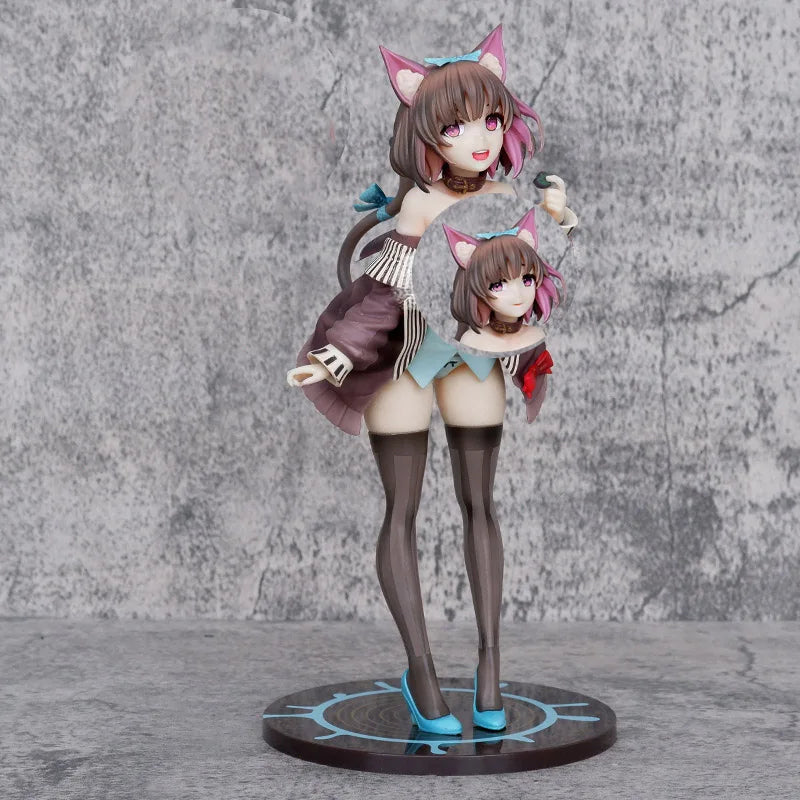 24CM Native Rocket Boy Mauve 1/6 Anime cat Girl PVC Action Figure Adult Collection Model Toy Hentai doll Gifts