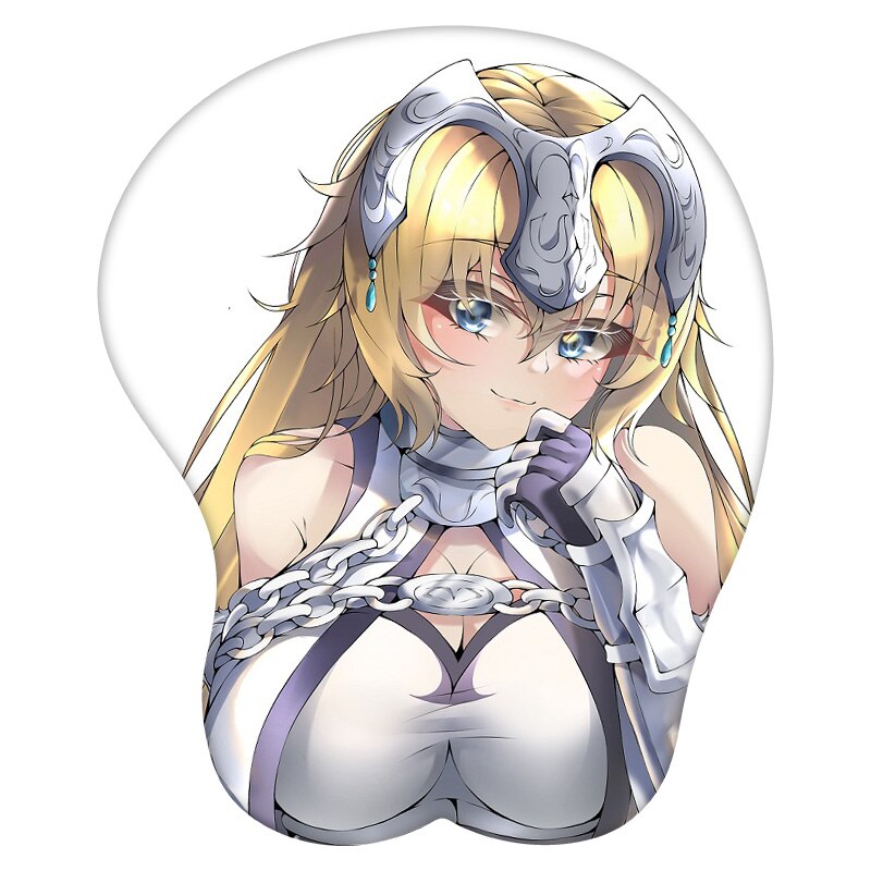 Anime 3D Mouse Pad Jeanne D&#39;arc- Fate/Staynight Wrist Rest Silicone Sexy Creative Gaming Mousepad Mat