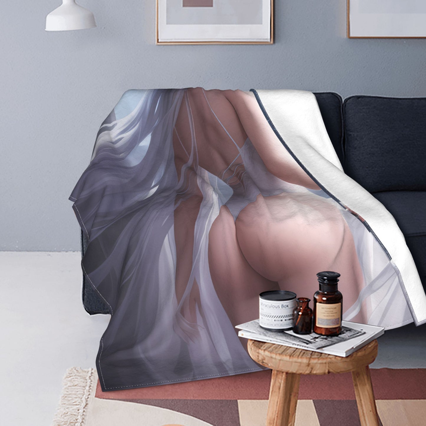 Hot Body Anime Sexy Girl Modern Blanket Flannel Soft Plush Hentai Sofa Bed Throwing Cartoon Blankets for Beds Gifts Dropshipping