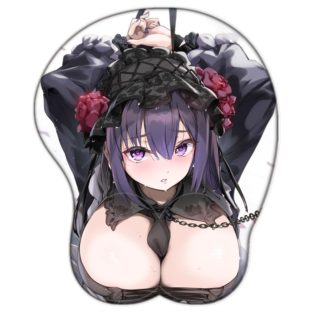 My Dress Up Darling Kuroe Shizuku Marin Kitagawa 3D boobs Mouse Pad AnimeSexy Breast Gamer Mouse Mats with Silicone Wrist Rest