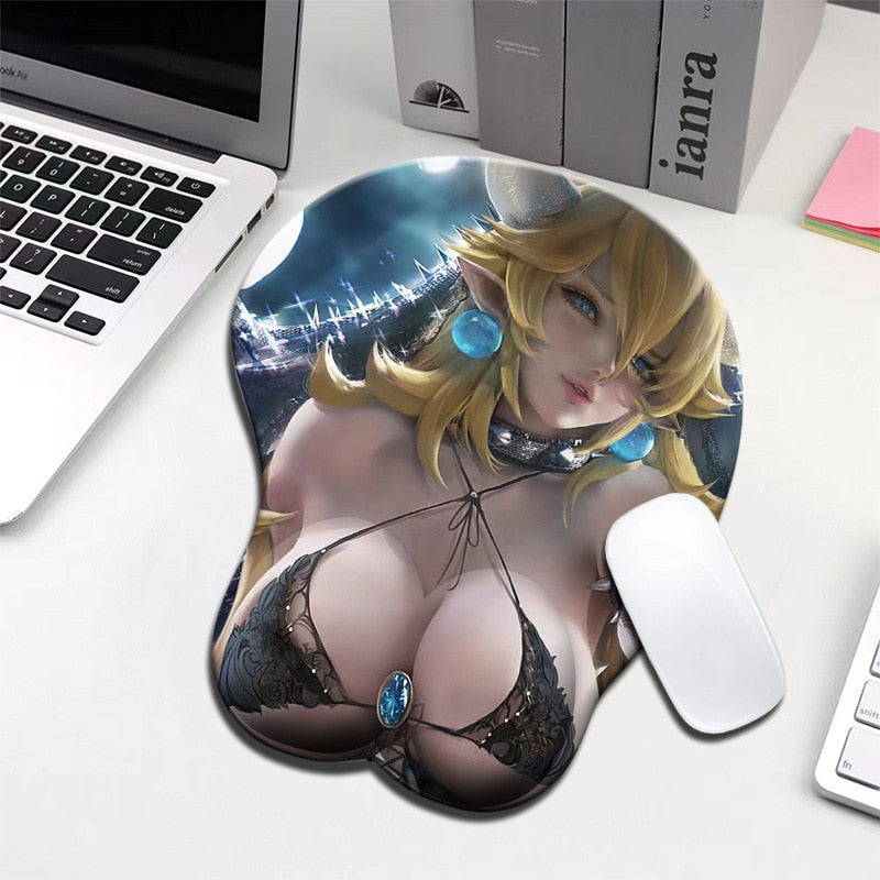 Creative 3d Silicone Mouse Pad Animation Sexy Breast Hand Mouse Pad Sexy Beauty Mouse Pad Anime Chest Mousepad tapis de souris