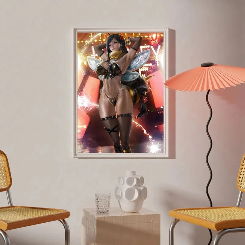 Final Fantasy Sexy Girl Tifa Anime Aerith Akeno Franxx Poster Canvas Painting Modern Art Pictures for Living Room Home Decora