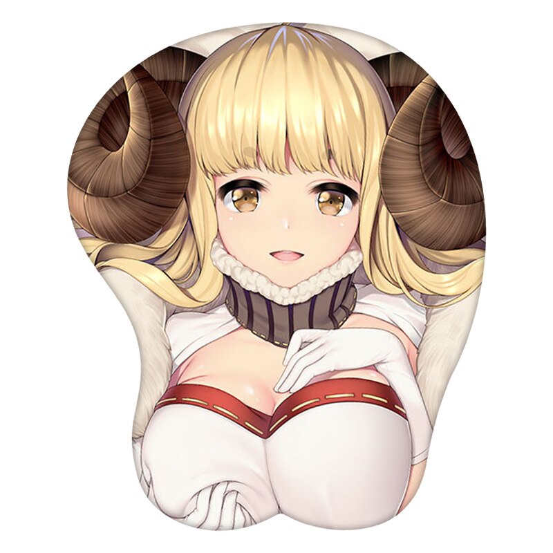 3D Mouse Pad Anila Granblue Fantasy Anime Wrist Rest Silicone Sexy Creative Gaming Mousepad Mat