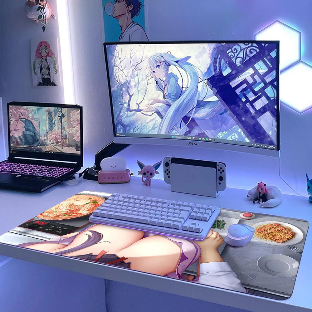 Chest Mouse Pad 19 Breast Mousepad Nude Sexy Play Mat Anime Uncensored Hentai Boobs Mausepad Anime Flirtatious Nsfw with Tits