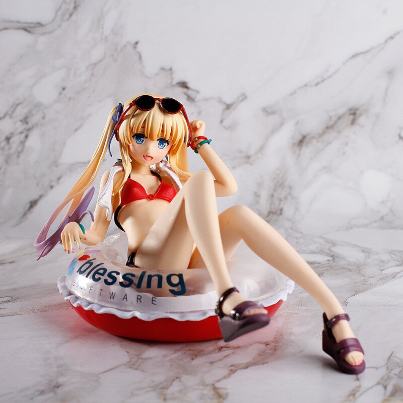 Anime How To Taise A Boring Girlfriend Fine Sawamura Spencer Eriri Summer Swimsuit Ver. PVC Action Figures Model Toy