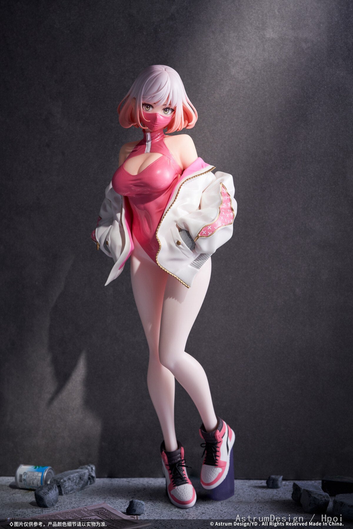 24cm Astrum Design Luna illustration by YD Anime Girl Figure Luna Pink Mask Girl Sexy Action Figure Collectible Model Doll Toys