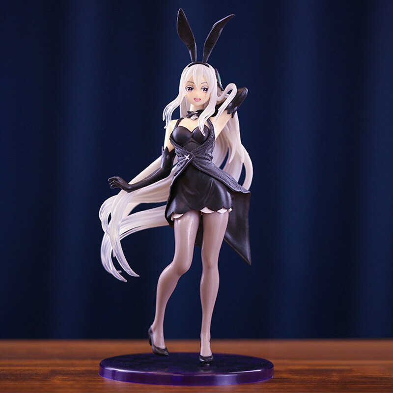 21cm Anime Re:Life In A Different World From Zero Action Figure Echidna Bunny Sexy Girl Figure Rem PVC Collection Model Toy Gift