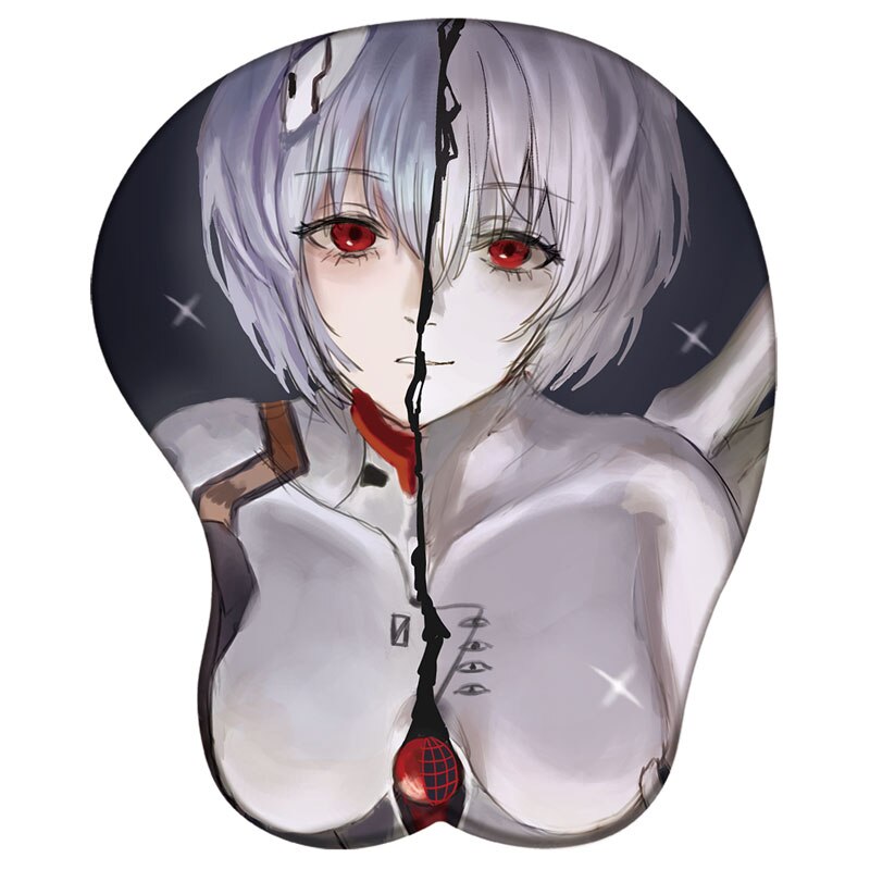 Anime Popular Female Lead Wrist Support Mousepad Albedo Mai Yumeko 3D Silicone Mouse Pad Megumin Sexy Oppai Wrist Rest MousePad