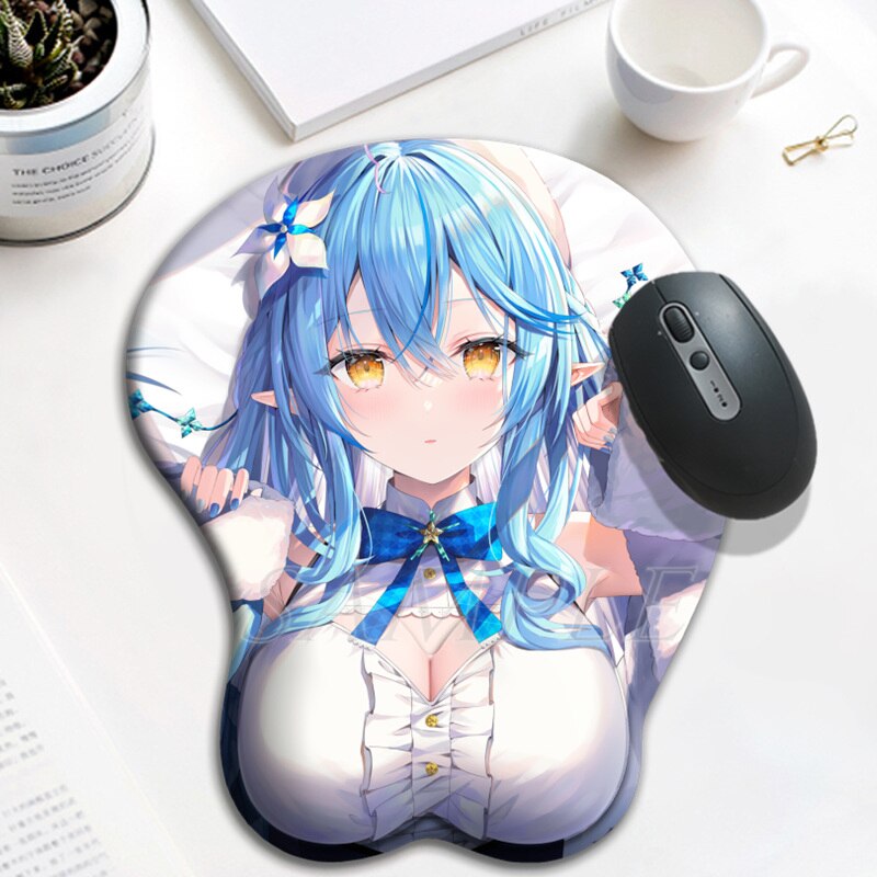 Hololive cute girls 3D Oppai Mouse Pad Kawaii Anime Gaming