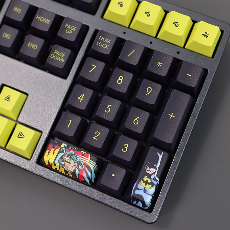 108 Layout 108 Keys/set Bat Theme Keycap PBT Dye Subbed Keycaps Cartoon Anime Gam ...