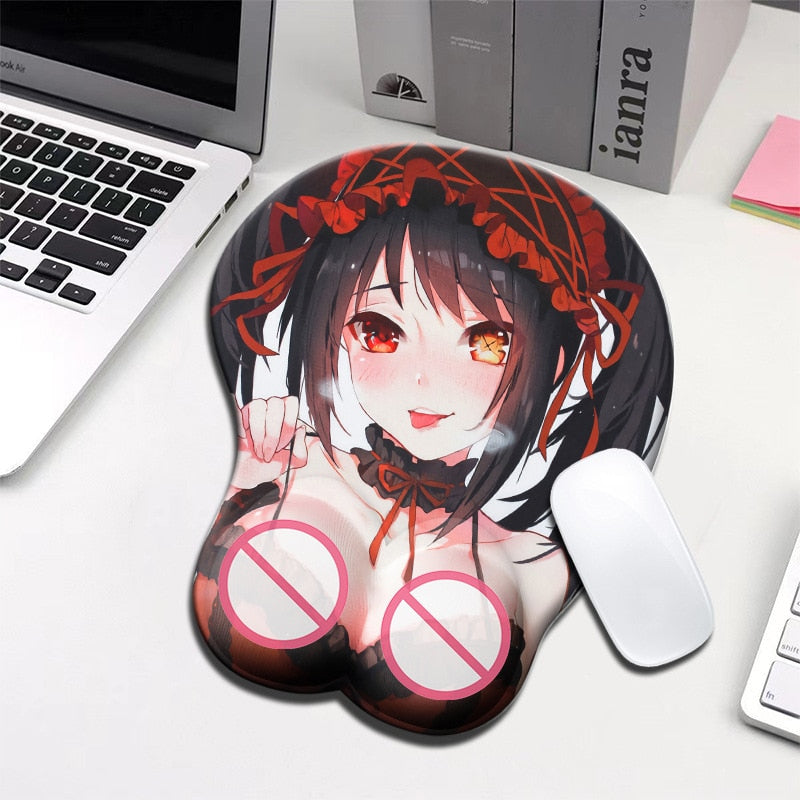 Azur Lane Creative Cartoon Anime Sexy Mouse Pad silicone 3D Breast Mouse Pad Wrist Rest Anti Slip Mousepad Chest Mouse Mat