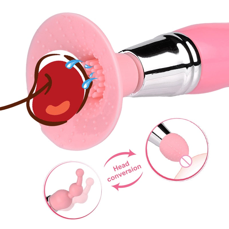 3 In 1 Clitoris Stimulator Nipple Stimulation Massager Strong Vibration Erotic Sex Toys For Women Couple/Adult Games Products