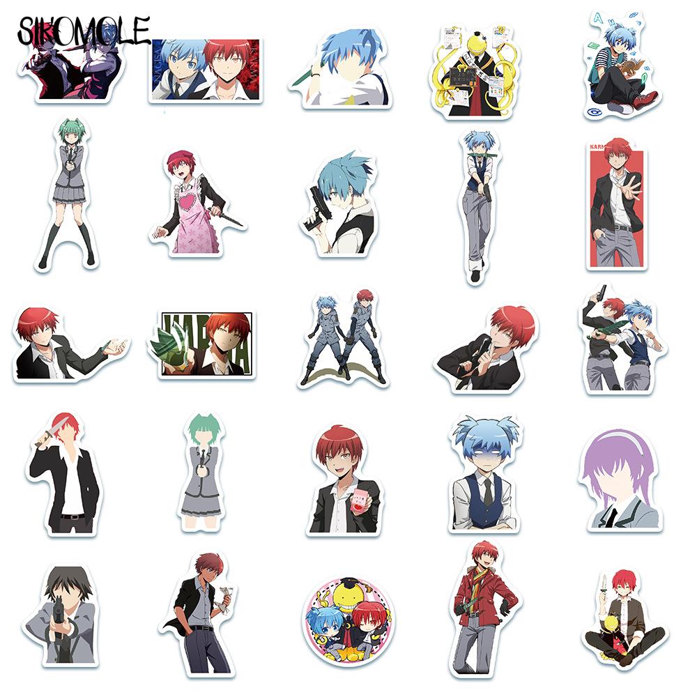 10/30/50PCS Cartoon Japan Anime Stickers Assassination Classroom Luggage Laptop Skateboard Bicycle Decals Graffiti Sticker F5