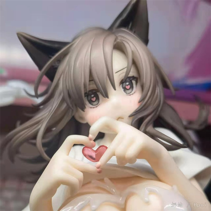 18cm Skytube Pure x Shiko x Milk Yasu Nao Native Figure PVC Anime Action Figurine Toys Sexy Girl Model Statue Adult Collection