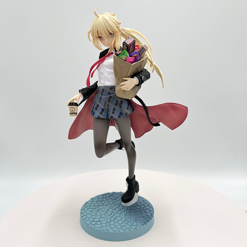 23cm Fate/Grand Order Sexy Anime Figure Saber Altria Pendragon Action Figure Saber Alter Casual Wear Figurine Model Doll Toys