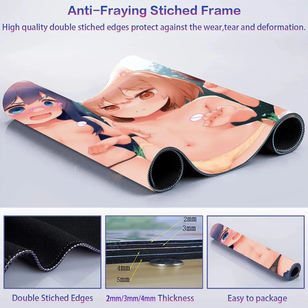 Naked Girls Sexy Play Mat Anime Adult Pad Chest Mouse Pad Custom Mouse Mats Xxl Breast Rubber Carpet 1200x600 Non-slip Pad 90*40