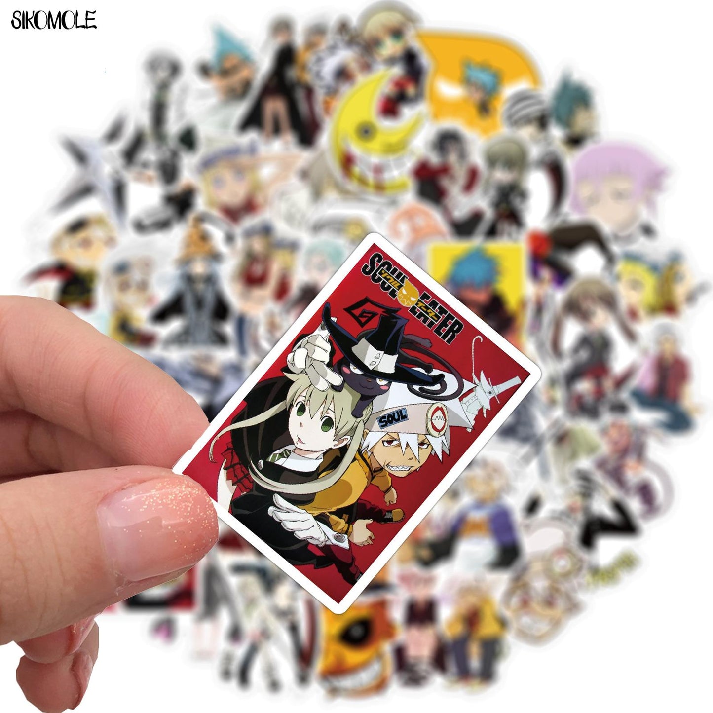 10/30/50PCS Japanese Anime Soul Eater Stickers Cartoon DIY Toys Helmet Bicycle Guitar Notebook Skate Decals Graffiti Sticker F5