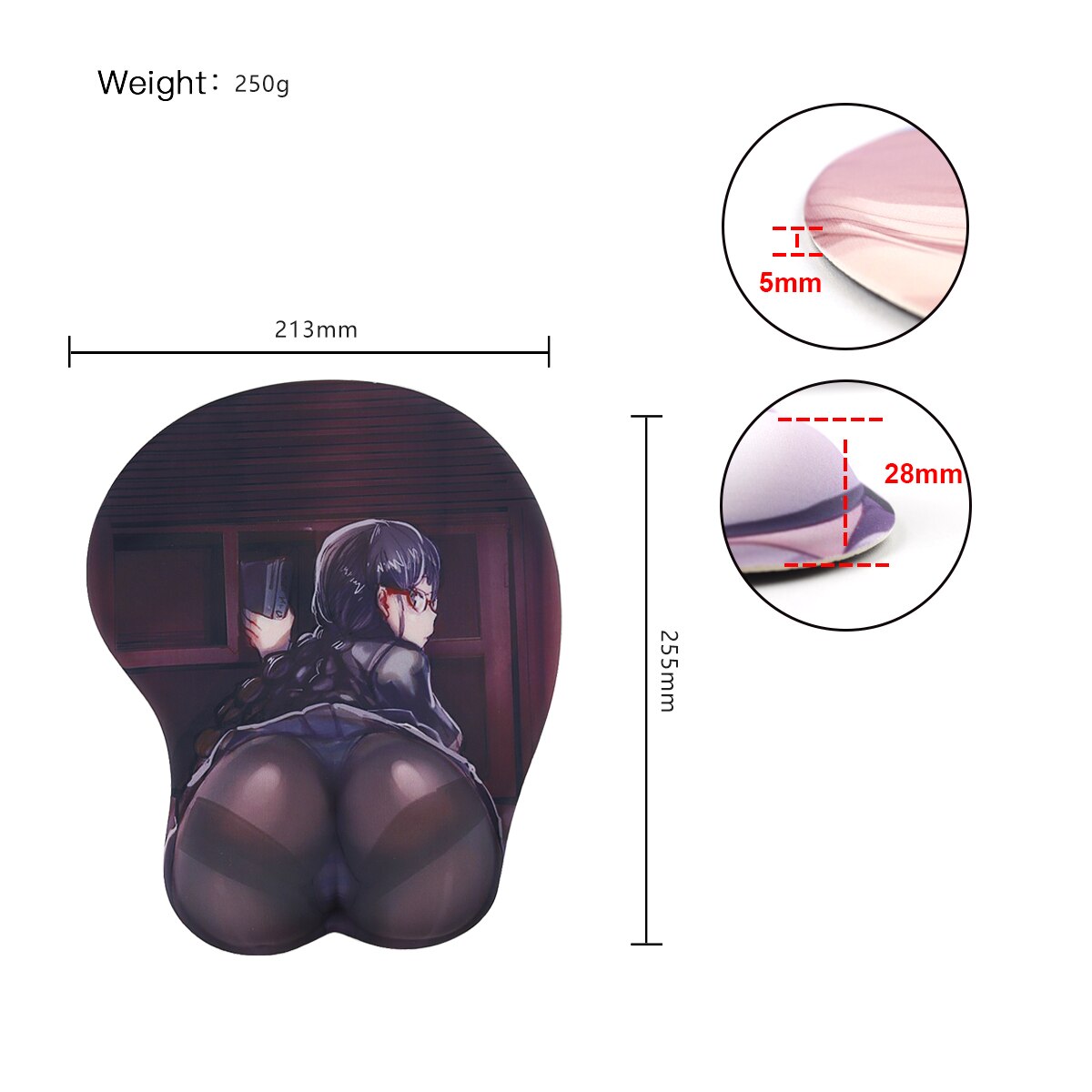 3D Boobs Mousepad | Oppai Ass Tits Mouse Pad | Silicone boobs mousepad