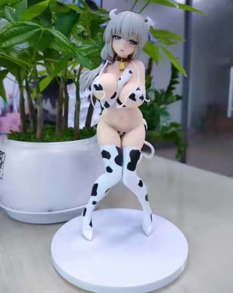 22CM Wave DreamTech Uzaki chan wa Asobitai Tsuki Uzaki Cow Pattern Bikini 1/7 Pvc Action Figure Toy Adult Collection doll gift