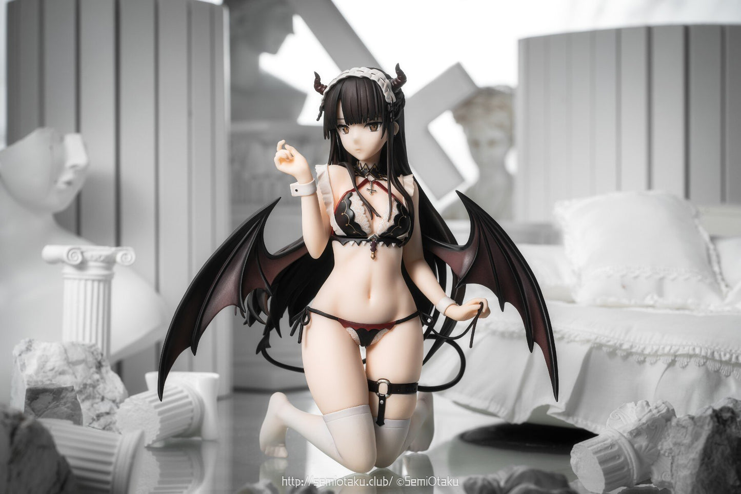 18CM Charm Wings Inc Taya 1/6 Akuma Maid ver Anime Sexy Girl PVC Action Figure Toy Adult Collection Model Hentai Doll Gifts