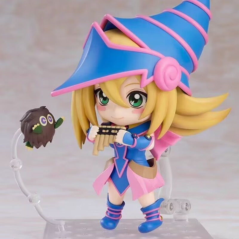 Yu Gi Oh Black Figure Magician Girl 1596 Dark Anime Figurine 10cm PVC Statue Collection Model Action Figure Toys Gifts For Kids