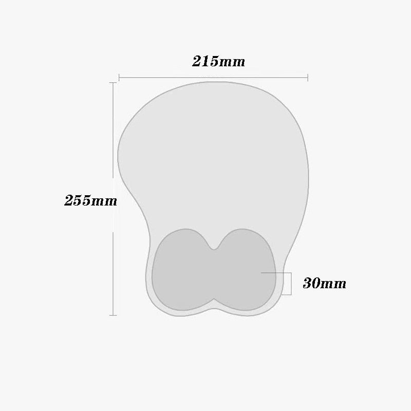 High Definition Original Genshin Impact Ganyu Anime Sexy Breast Mouse Pad Cute Manga with Wrist 3D Oppai Silicone Gel Mat