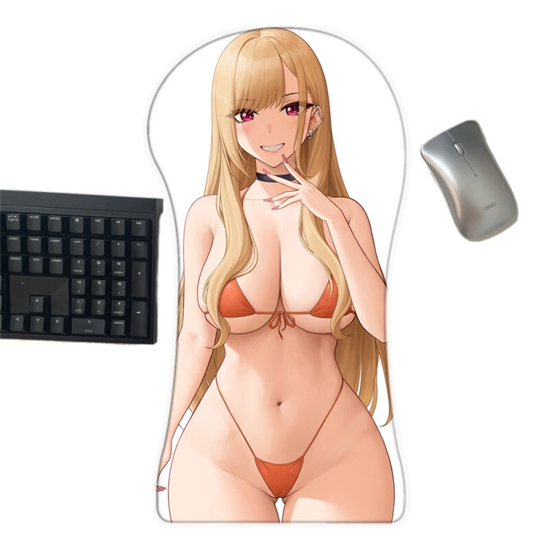 Sono bisque doll wa koi wo suru Kitagawa Marin Sexy 3D Whole Body Large Mouse Pad Anime Ass Oppai Mousepad kawaii desk pad